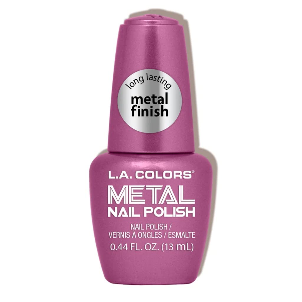 Amazon.com : L.A. COLORS Metal Nail Polish, Rose Mimosa CNL152